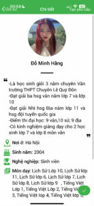 Gia sư Lịch sử THCS 12