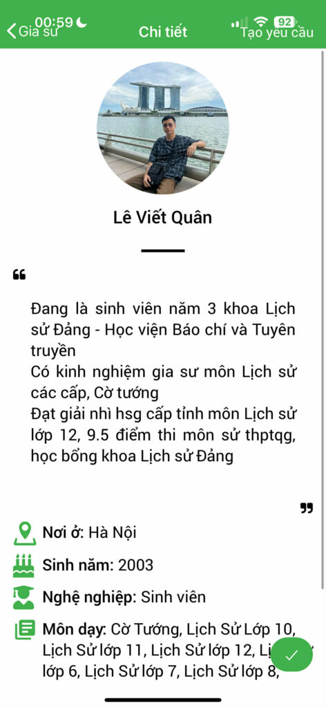 Gia sư Lịch sử THCS 14