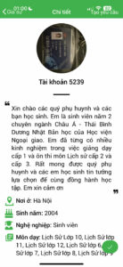 Gia sư Lịch sử THCS 15