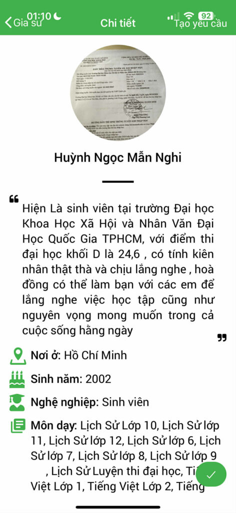Gia sư Lịch sử THPT 13