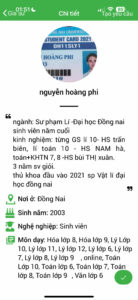 Gia sư Vật Lý THCS 1