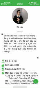 Gia sư Vật Lý THCS 19