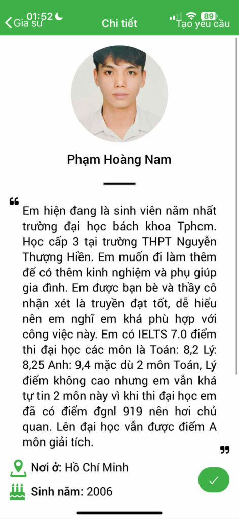 Gia sư Vật Lý THCS 2