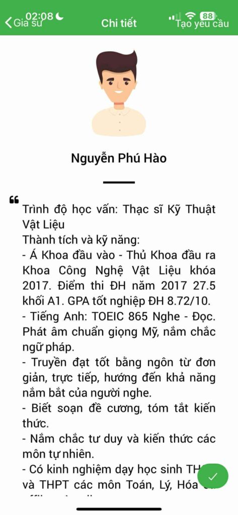 Gia sư Vật Lý THPT 11