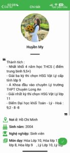 Gia sư Vật Lý THPT 12