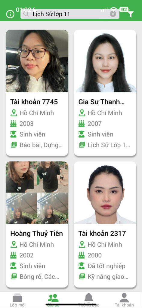 Lịch sử lớp 11