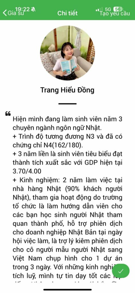 gia sư ngoại ngữ