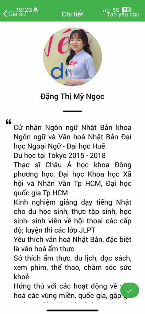 gia sư ngoại ngữ