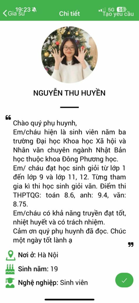 gia sư ngoại ngữ